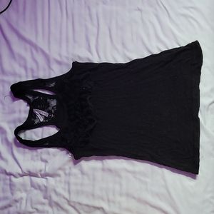 Black tank top